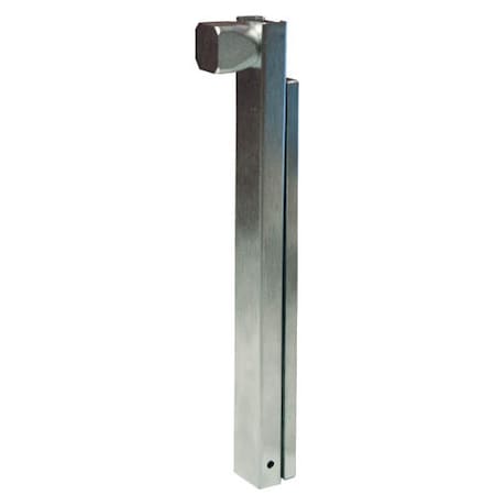 Global Door Controls 8 in. Manual Surface Bolt in Brushed Chrome TH1100-SB1-US26D